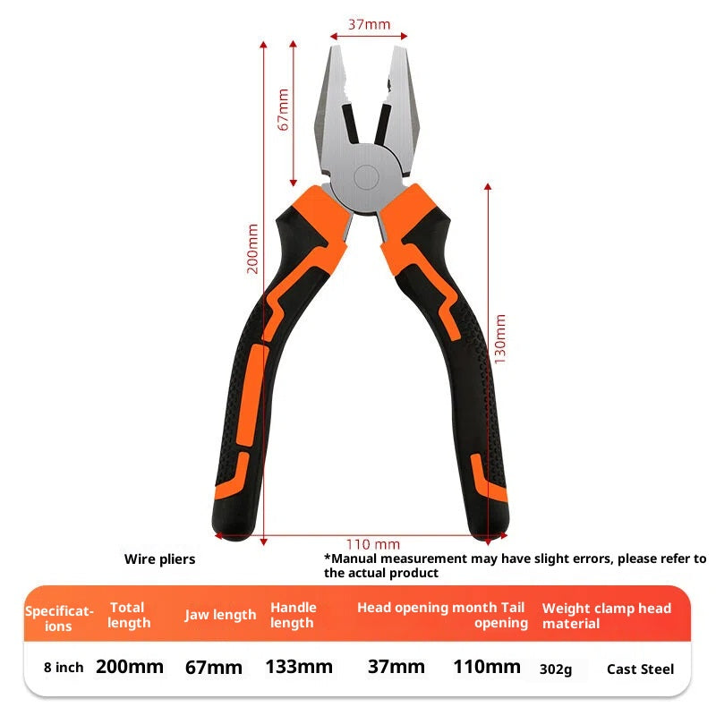 8-inch steel wire pliers