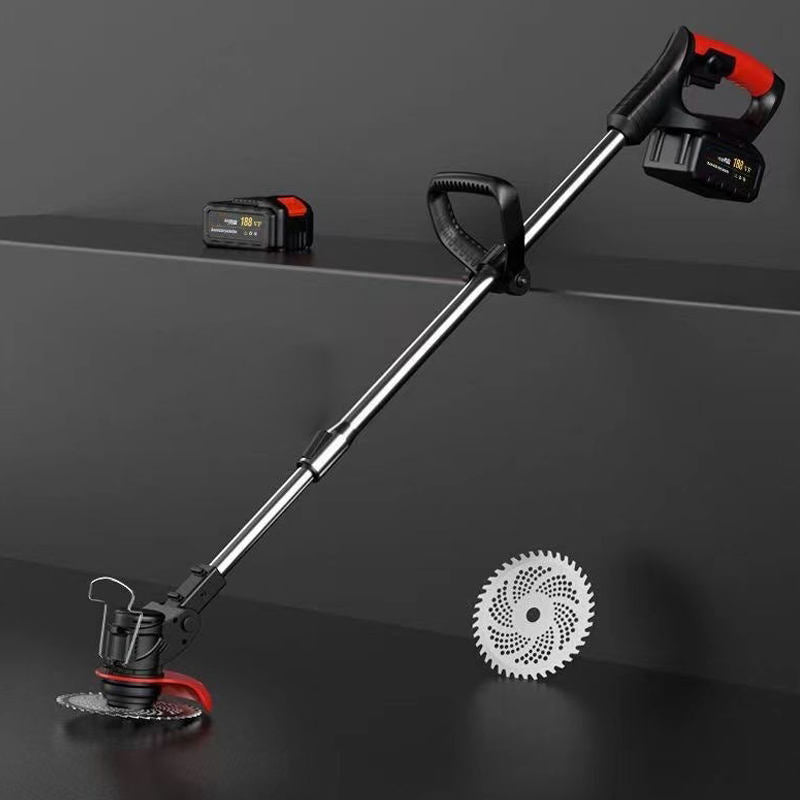 Handheld rechargeable lawn mower